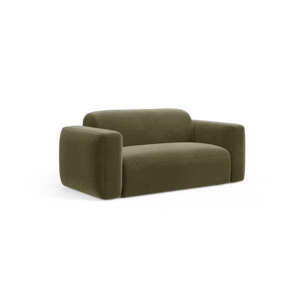 Kaki zelena baršunasti sofa 180 cm Strino – Cosmopolitan Design-image-1