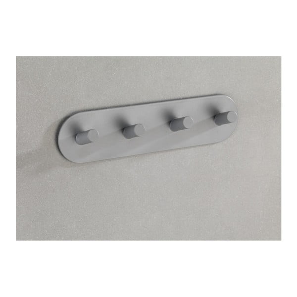 Siva zidna vješalica s 4 kukice Wenko Piceno-image-3