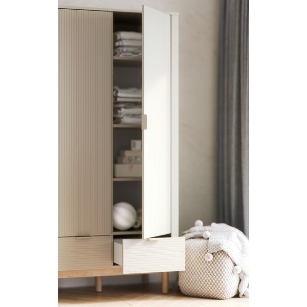 Krem dječja garderoba 100x52 cm Miloo – Pinio-image-1