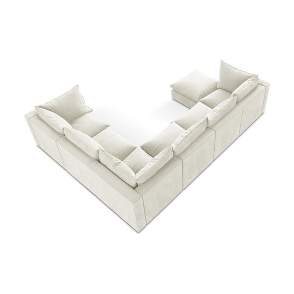 Bež kutna garnitura (s desnim kutom/u obliku slova "U") Manao – Makamii-image-3