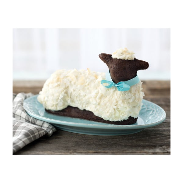 Uskrsni kalup u obliku janjeta u srebrnoj boji Nordic Ware, 700 ml-image-3