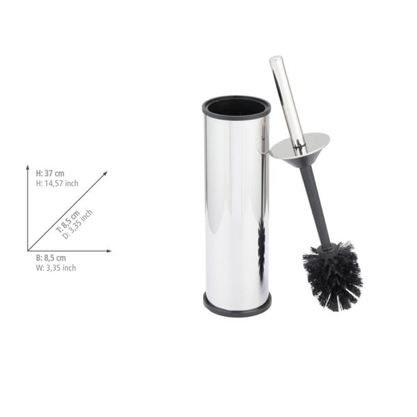 WC četka od nehrđajućeg čelika u sjajno srebrnoj boji Olmedo – Wenko-image-2
