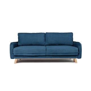 Plava sklopiva sofa od samta 218 cm Tori – Bonami Selection