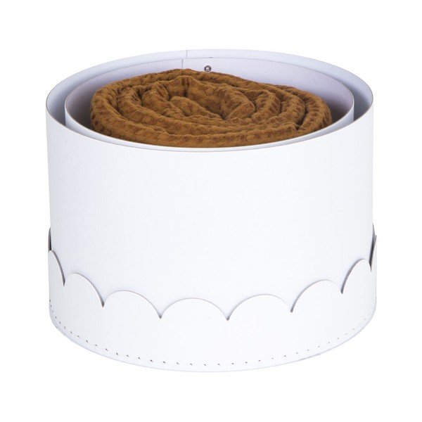 Bijele kartonske kutije za pohranu u setu  2 kom s poklopcem ø 26x17,5 cm Wilma Paper Laminate – Bigso-image-3