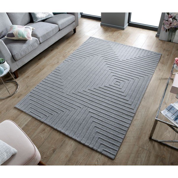 Sivi vuneni tepih Flair Rugs Estela, 160 x 230 cm-image-4