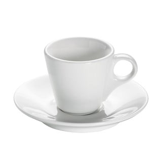 Bijela porculanska šalica s tanjurićem Maxwell & Williams Basic Espresso, 70 ml