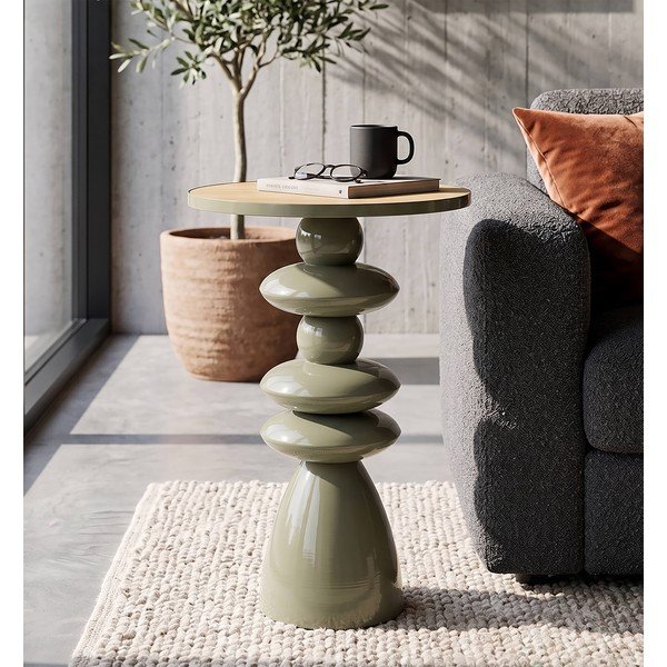 Metalni okrugao pomoćni stol ø 45,5 cm Metal Console – Mauro Ferretti-image-1