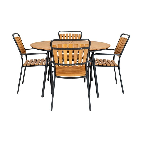 Okrugao vrtni stol od masivne tikovine ø 130 cm Cleveland – House Nordic-image-3