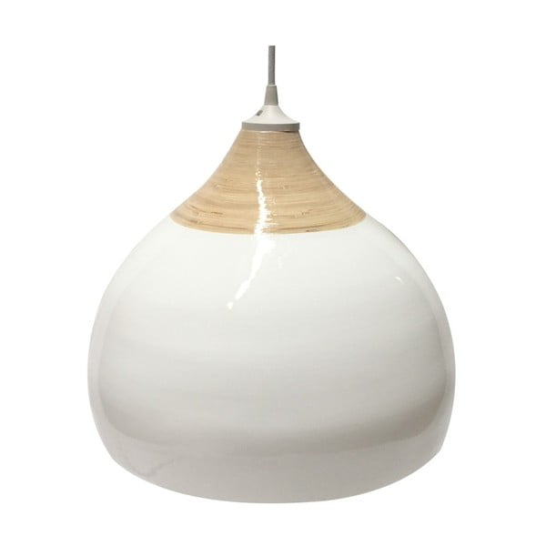 Bijela stropna svjetiljka ETH, promjera 27 cm