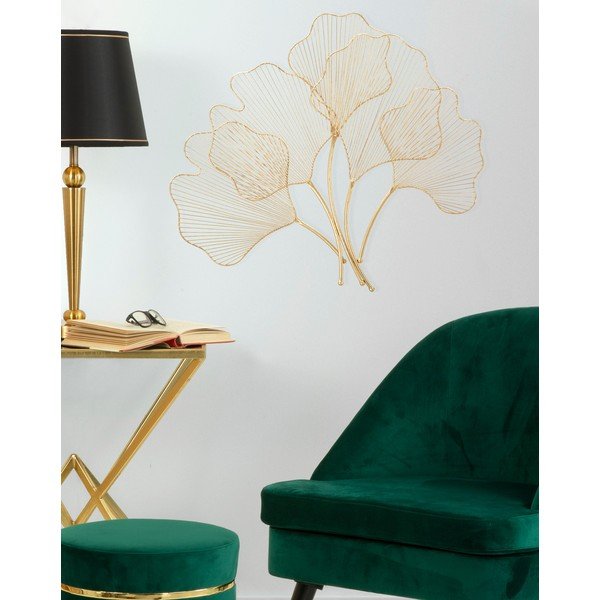Zidni ukras u zlatnoj boji Mauro Ferretti Glam Leaf, 69 x 62 cm-image-1