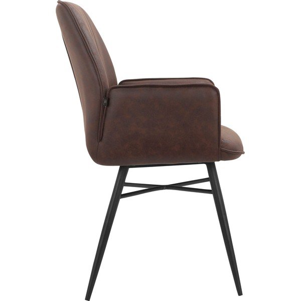 Smeđe podstavljene blagovaonske stolice u setu 2 kom Anzo – Støraa-image-3