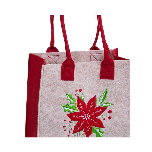 Poklon vrećica s božićnim motivom 23x12 cm Poinsettia – Casa Selección-image-1