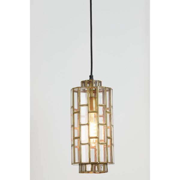 Viseća svjetiljka u brončanoj boji sa staklenim sjenilom Søstrene – Light & Living-image-3