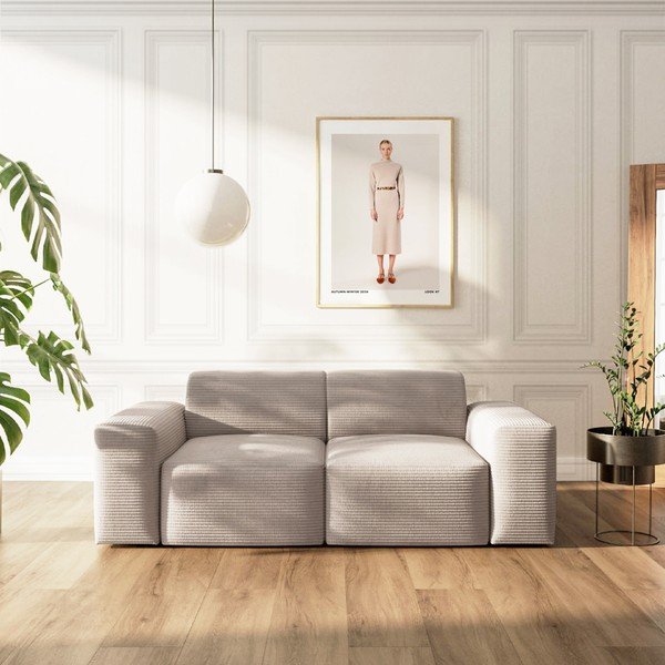 Bež sofa od samta 205 cm Villet – Rodier-image-1