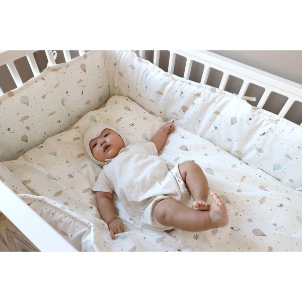 Ograda za dječji krevet od organskog pamuka boje slonovače 365 cm Dreamland – Cam Cam Copenhagen-image-3