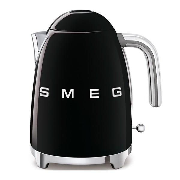 Crno kuhalo za vodu od nehrđajućeg čelika 1,7 l Retro Style – SMEG