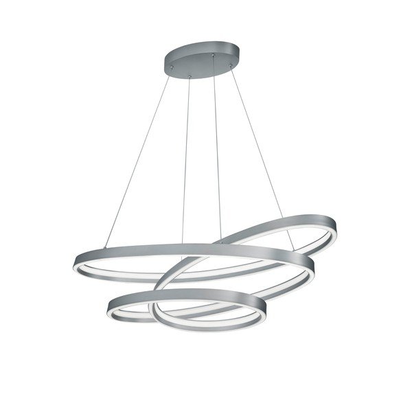 Siva LED viseća svjetiljka s metalnim sjenilom Ciola – CINQUE-image-2