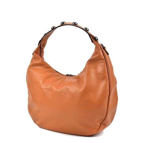 Konjak smeđa kožna torba Robert M Hobo-image-4