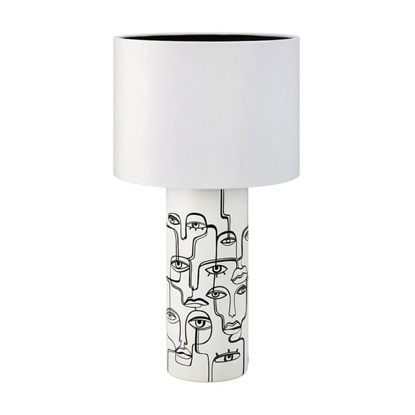 Bijela stolna lampa s printom Markslöjd Family, visina 61,5 cm
