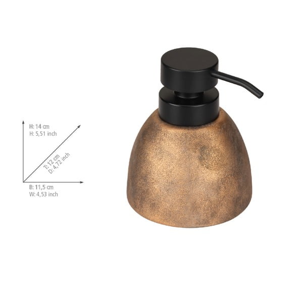 Keramički dozator sapuna u brončanoj boji 300 ml Tremea – Wenko-image-3