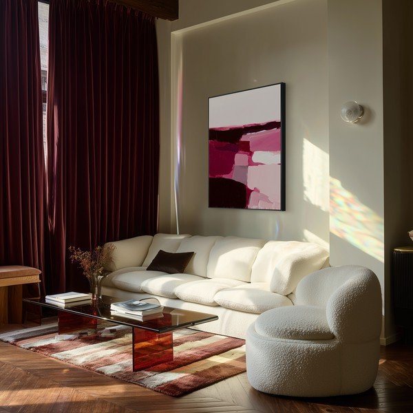 Tiskana slika s okvirom/na platnu 70x100 cm Berry Blocks – Styler-image-3