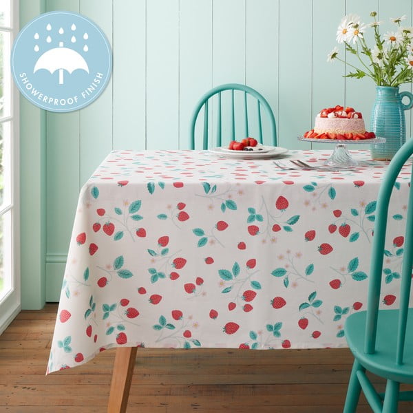 Pamučan stolnjak 137x178 cm  Strawberry Garden – Catherine Lansfield-image-3