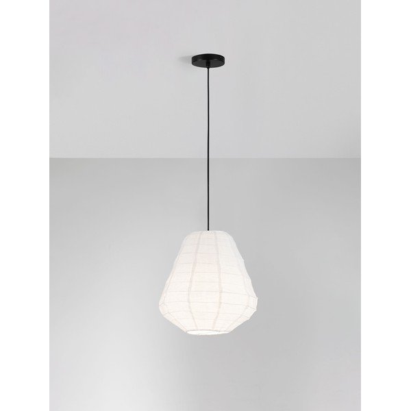 Bijela lanena viseća svjetiljka ø 36 cm Linnet – Nova Luce-image-3