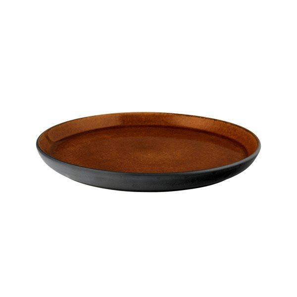 Crni/jantarni desertni tanjur od kamenine ø 21 cm Gastro Black/Amber – Bitz-image-3