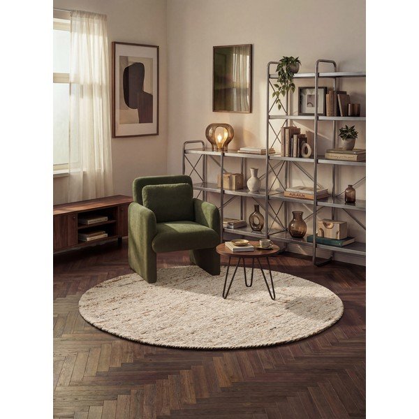 Bež ručno rađen vunen okrugao tepih ø 200 cm Bexley Woolwich – Ted Baker-image-1