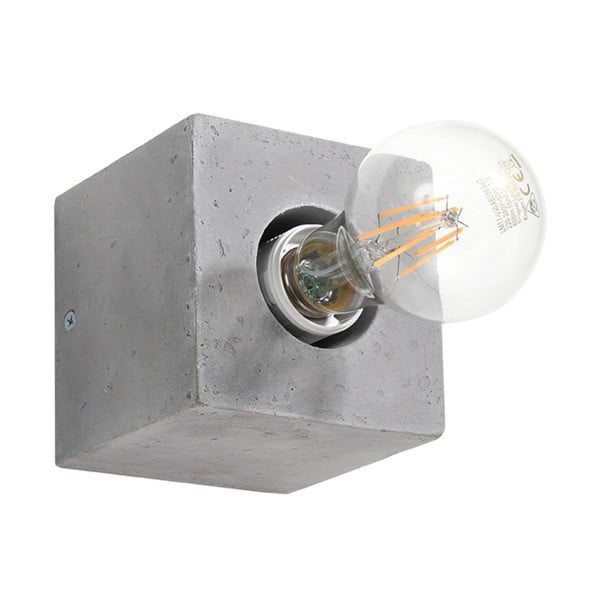 Siva zidna lampa Gabi – Nice Lamps
