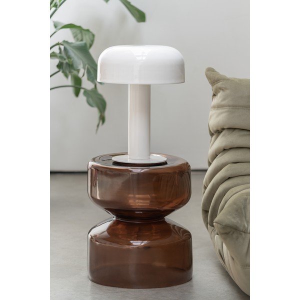 Stakleni okrugao pomoćni stol ø 35 cm Doble  – Leitmotiv-image-1