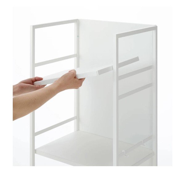 Bijeli metalni regal na kotačima 42x84,5x32 cm Tower – YAMAZAKI-image-3