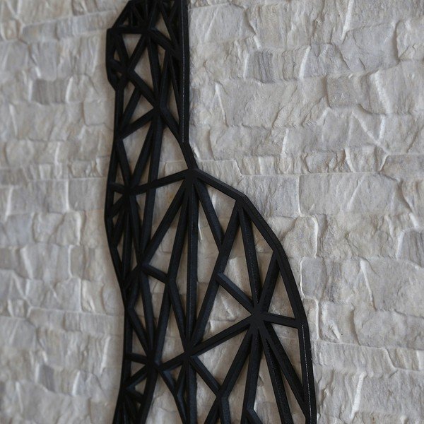 Crna zidna dekoracija Crna mačka, 39 x 65 cm-image-1