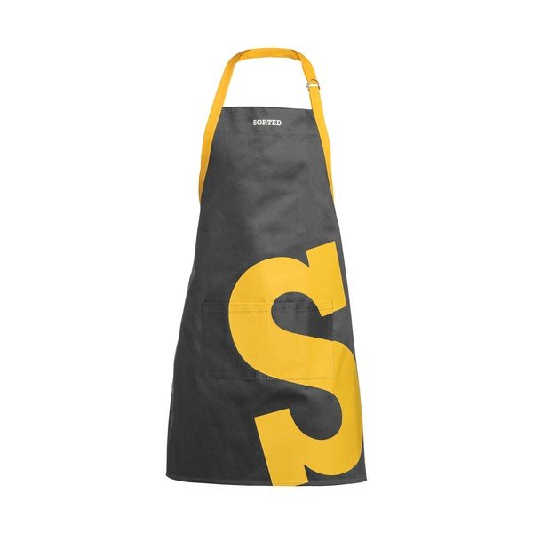 Siva pregača sa žutim slovom S Premier Housewares Sorted