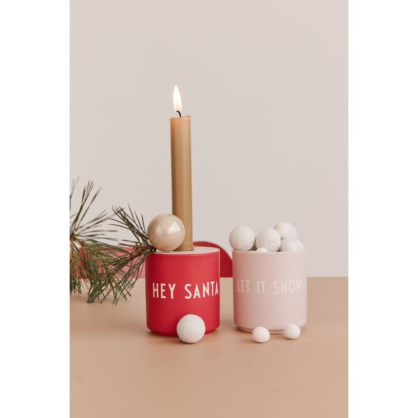 Crvena šalica od imitacije porculana Design Letters Favourite, 0,25 l-image-1