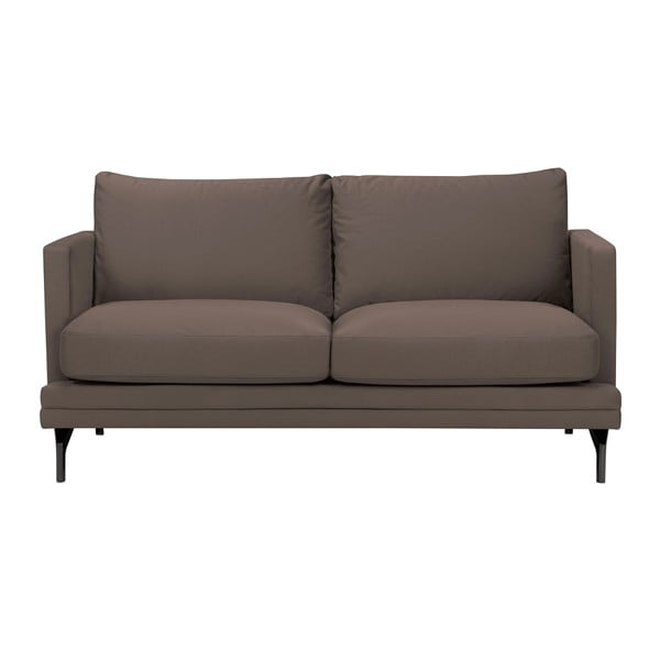 Smeđa sofa s bazom u crnoj boji Windsor &amp; Co Sofas Jupiter
