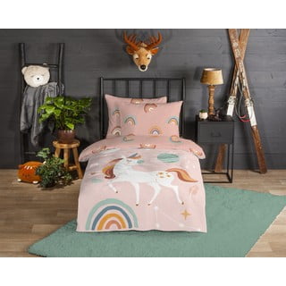 Flanelska dječja posteljina za krevet za jednu osobu 140x200 cm Unidance – Good Morning