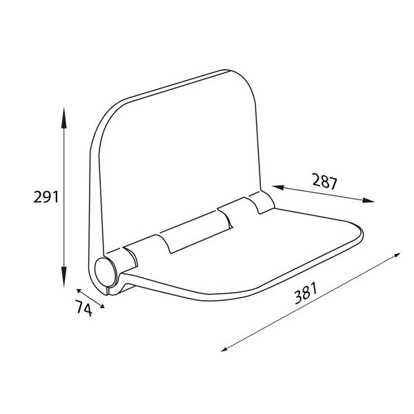 Stolica za tuširanje Aqualine Dino – Sapho-image-3