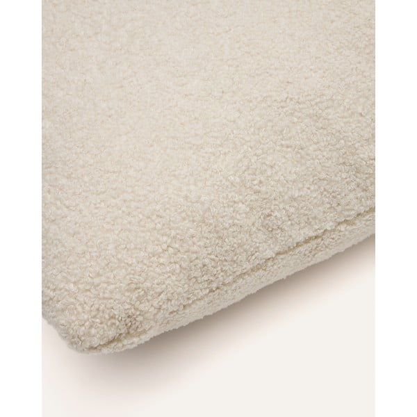 Krem ukrasni jastuk za sjedeću garnituru od bouclé tkanine Martina – Kave Home-image-3