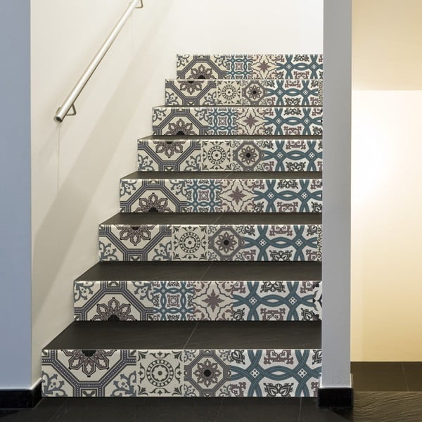 Set 2 naljepnice za stepenice Ambiance Ignozio, 15 x 105 cm