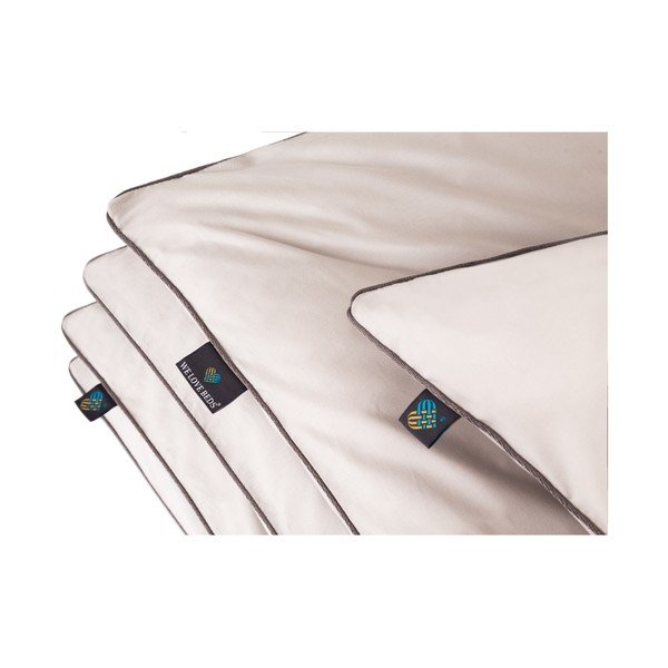 Svijetlo siva pamučna premaza na debelu, 70 x 80 cm-image-1