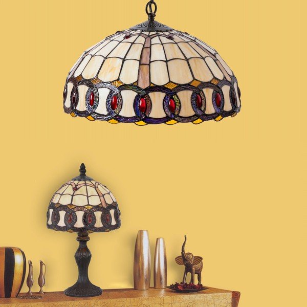 SULION Tiffany Color stolna lampa-image-1