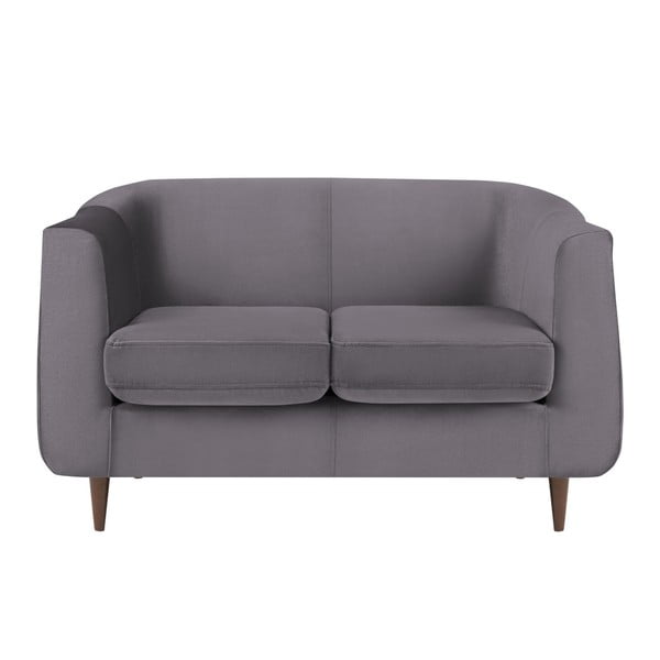 Grafitno siva sofa od baršuna Kooko Home Glam, 125 cm