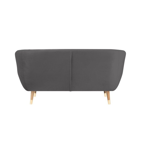 Sofa od sivog baršuna Mazzini Sofas Benito, 158 cm-image-4