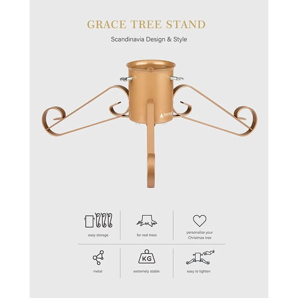 Crveni metalni stalak za božićno drvce Tree Nest Grace-image-2