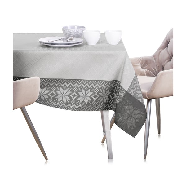 Sivi božićni stolnjak AmeliaHome Saintes, 180 x 140 cm-image-3