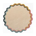 Ručno rađen vunen okrugao tepih u prirodnoj boji ø 180 cm Leo Scallop – Flair Rugs