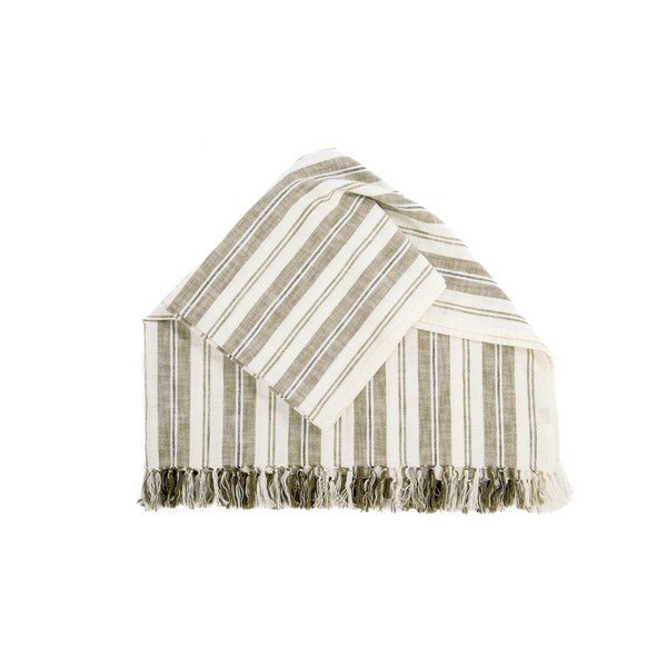 Zelena pamučna deka 150x200 cm Indira – Tiseco Home Studio-image-3