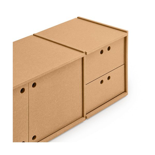 TV komoda u prirodnoj boji 157x42x40 cm Wally – Teulat-image-3