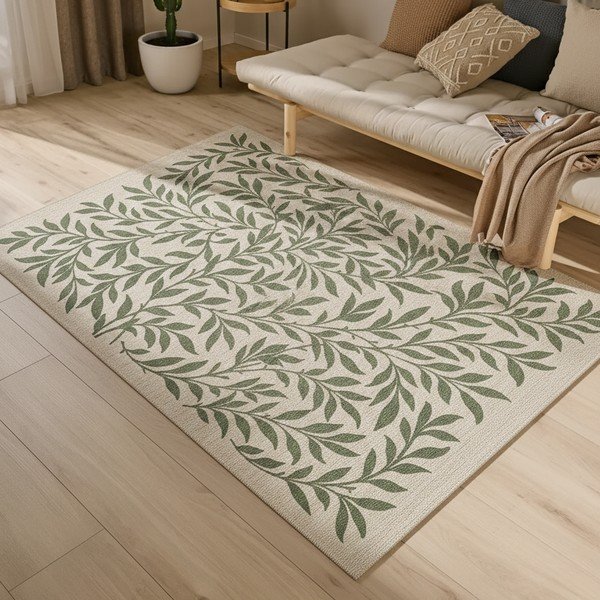Zeleni/krem unutarnji i vanjski tepih 80x150 cm Lua – Universal-image-2